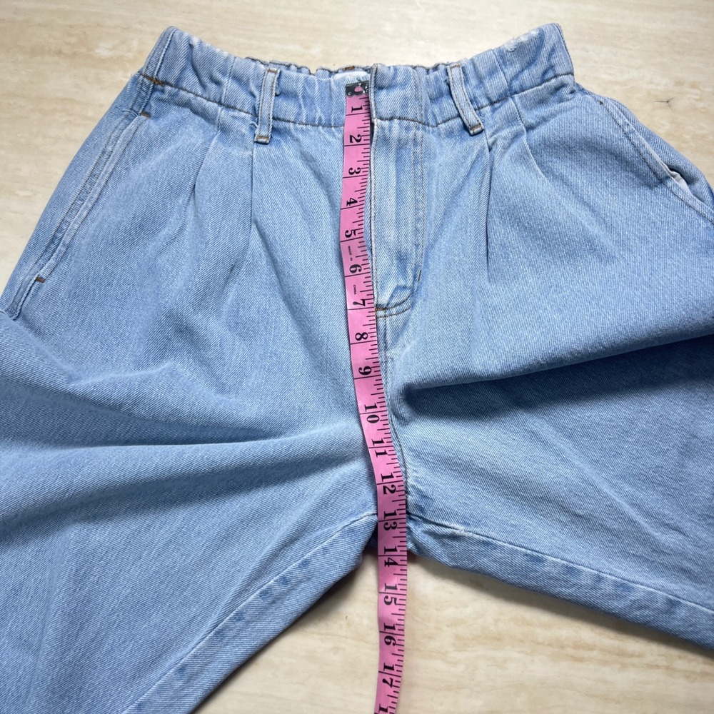 BDG Urban Outfitters Drew Baggy Pleated Jeans Light Wash Elastic Waist W28 L32 - Picture 11 of 12